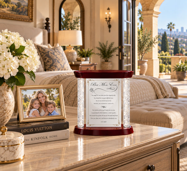 Mom thank you gift personalize plaque mothers day love appreciation birthday support graduation wedding son daughter