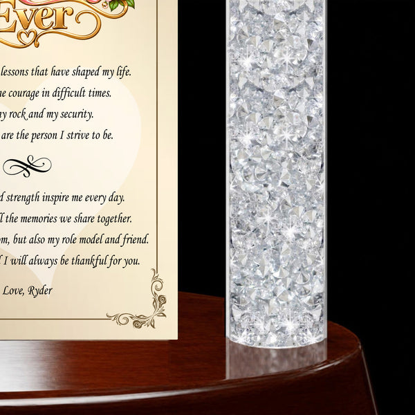 Mom appreciation gift desk plaque mothers day love thank you support graduate wedding gratitude mantel display birthday