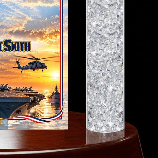 Sailor us navy military desk clock retirement gift veteran years of service recognition award promotion naval graduation graduate school