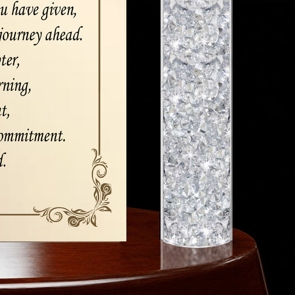 Congratulation employee retirement plaque gift years service award coworker going away diamond personalized gold plaque