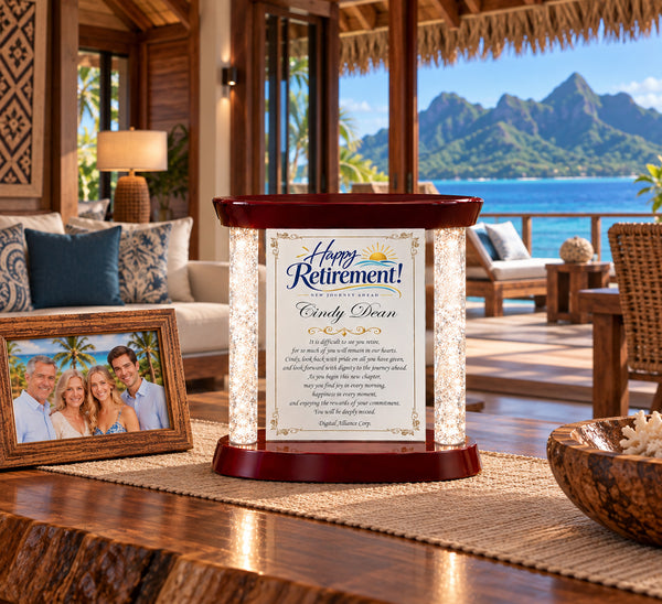 Retirement gift award desk plaque congratulation retiree congratulation years service employee service award