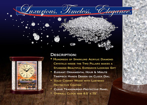 Personalized military desk clock soldier army marine corps retirement gift veteran appreciation years of service recognition award promotion
