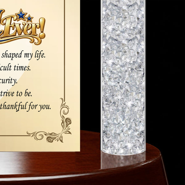 Thank you dad desk clock father gift retirement graduation support love promotion appreciation wedding birthday