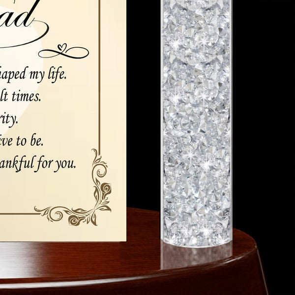 Thank you dad desk clock father gift retirement graduation support love promotion appreciation wedding birthday