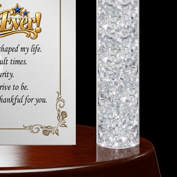 Desk clock dad gift daughter son Father's Day birthday retirement thank you appreciation plaque graduation support