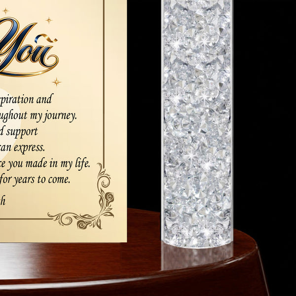 Thank you appreciation gold desk clock educator gift friend coworker mom dad employee recognition office farewell plaque