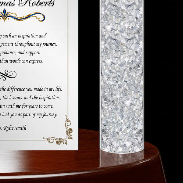 Personalized thank you gift desk plaque mentor teacher appreciation professor doctor nurse boss coworker friend mom dad graduation