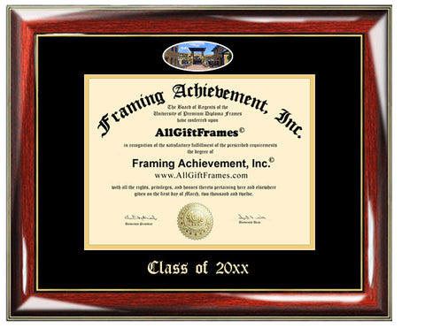Custom Diploma Frame Embossed UCI College Best Graduation University of California Irvine Degree Frame Double Mat Campus Fisheye Picture Graduate Gift
