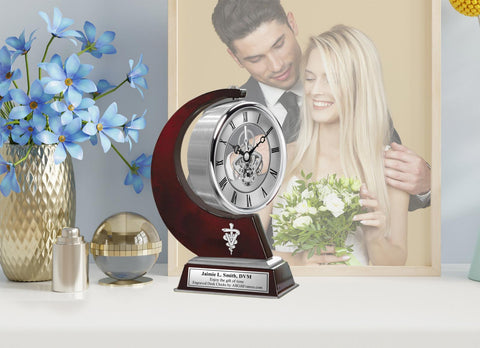 DVM desk clock Doctor of Veterinary Medicine veterinarian thank you appreciation