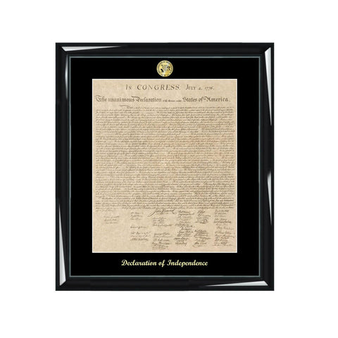 Law Gift Declaration of Independence Poster Replica Print Matted Frame Attorney Lawyer Law School College University Graduation Gift Present