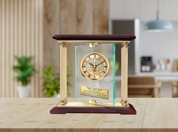 Personalize clock doctor of veterinary medicine engraved DVM gift veterinarian