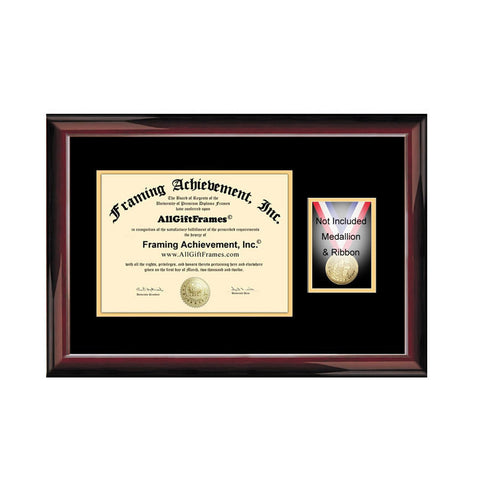 Medallion Case Diploma Frame Certificate Medal Ribbon University Degree Framing Honors Holder Medal Box College Document Graduation Gift