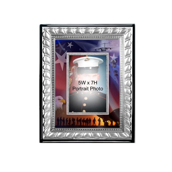Army Military Photo Frame 5x7 Picture Marine Corps Gift Retirement Plaque Hero