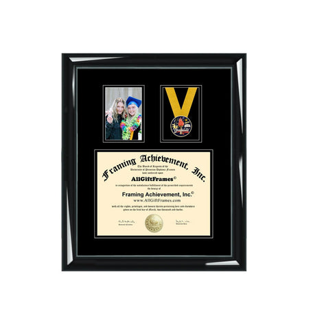 Excellence Graduate Medal Box Frame Medallion Graduation 4x6 Picture Frame Certificate Plaque Diploma Framing Gift Degree Education Award
