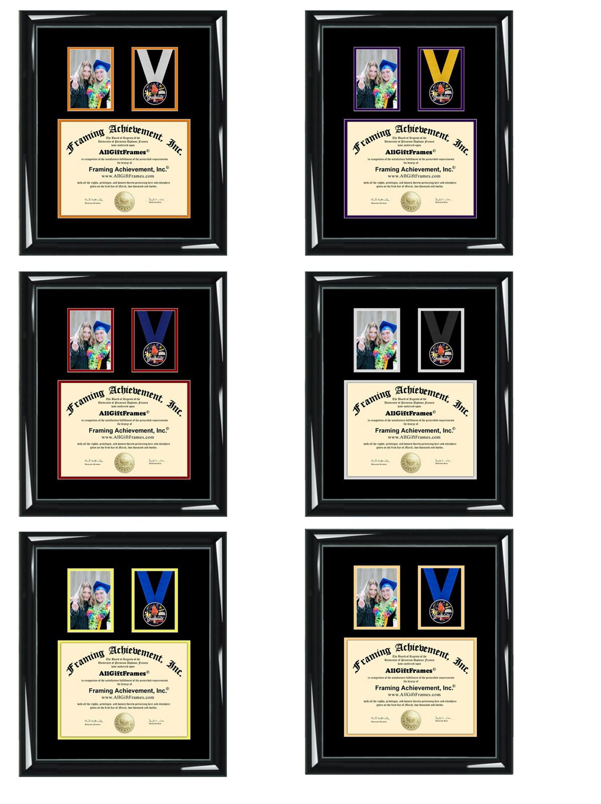 Grad Box Frame Excellence Graduate Medal Box Frame Medallion Graduation 4x6 Picture F