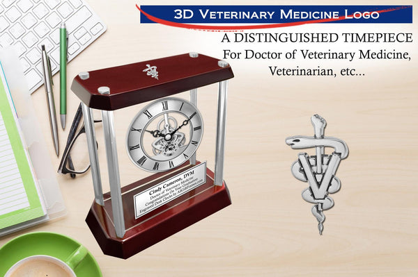 Veterinarian Graduation Retirement Gift Clock Doctor Veterinary Medicine DVM