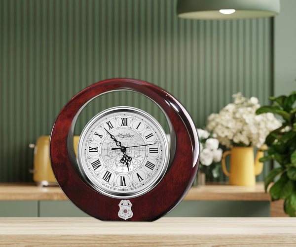 Clock police law enforcement officer academy graduation gift retirement award