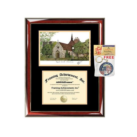 Marquette University diploma frames lithograph Marquette degree frame campus image certificate framing graduation gift college plaque grad