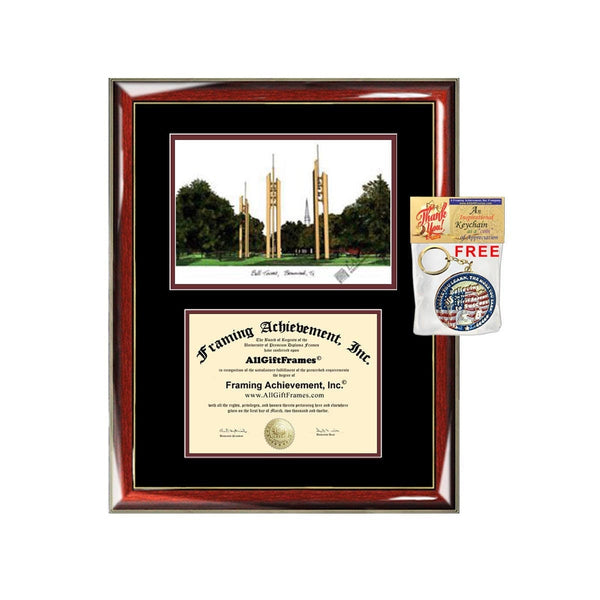 Howard Payne University diploma frame lithograph campus image HPU certificate degree frames framing gift graduation plaque document college