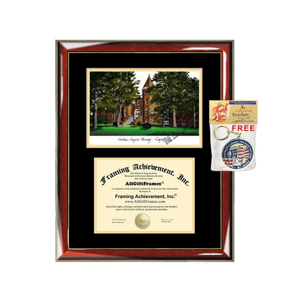 NAU diploma frames lithograph Northern Arizona University degree frame campus image certificate framing graduation gift college plaque grad