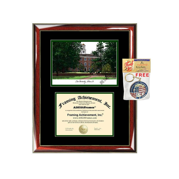 Ohio University diploma frames Ohio lithograph frame certificate framing campus sketch graduation degree gift college graduation case grad