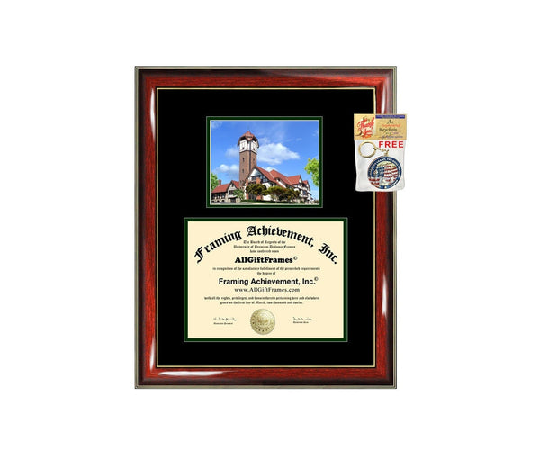 Diploma frame with campus Union Institute & University print degree certificate framing gift graduation frames document plaque graduate