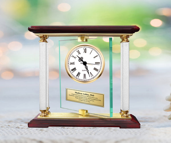 Personalized Gift Customize Desk Clock Gifts Idea Unique Diamond Congratulations Engagement Graduation Valentines Day Thank You Appreciation