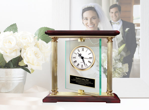 Personalized Clocks Office Home Anniversary Wedding Engrave Clock Business Promotion Boss Coworker Gift Going Away Present Birthday Love