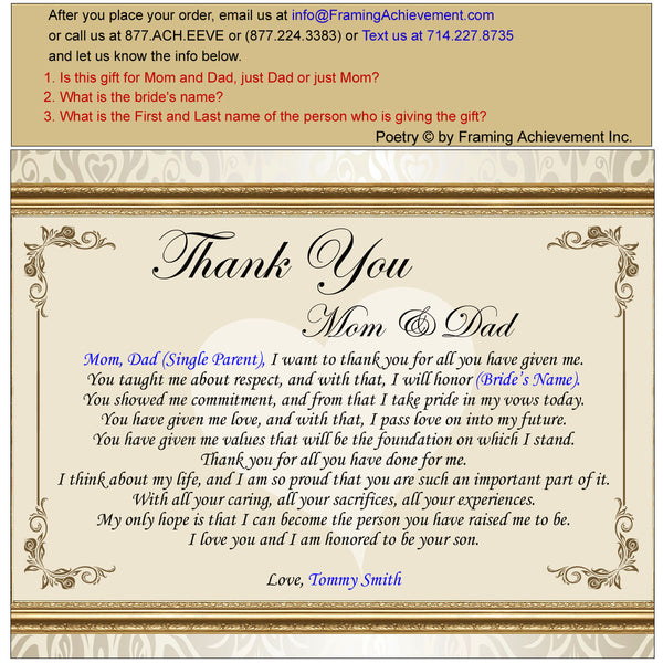 thank you parents wedding poem