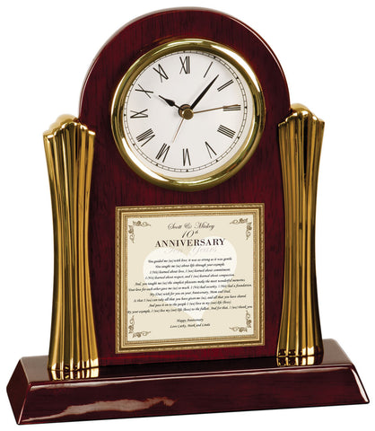Parents Anniversary Present Gift Clock