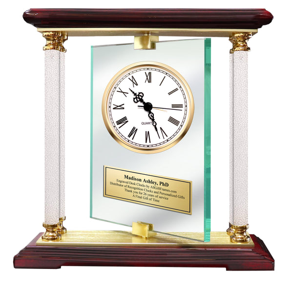Personalized Gift Customize Desk Clock Gifts Idea Unique Diamond Congratulations Engagement Graduation Valentines Day Thank You Appreciation