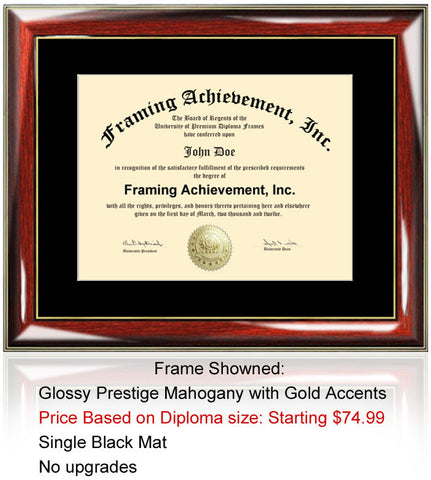 College Diploma Frame