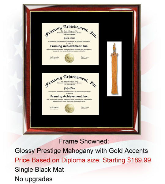 Two diploma frame tassel holder