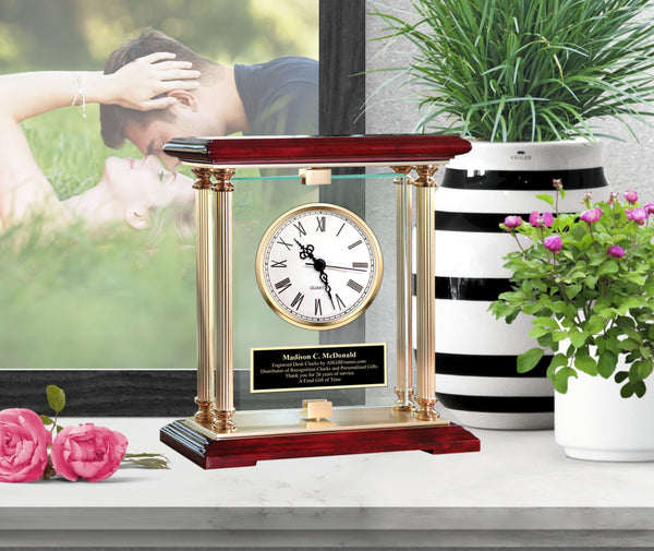 Personalized Clocks Office Home Anniversary Wedding Engrave Clock Busi