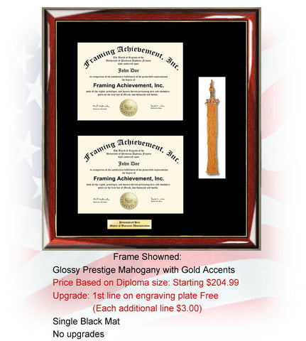 double certificate frame