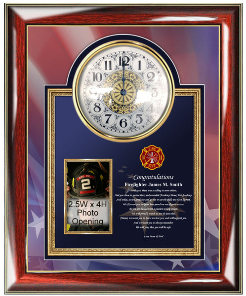 firefighter picture frame