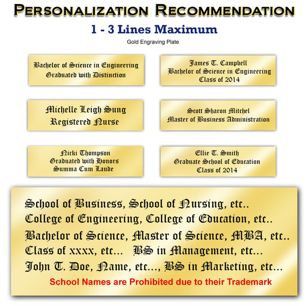 Diploma frame University of Memphis school picture college Personalized Bachelor Master Doctorate phd mba Engrave Holder Case degree gift