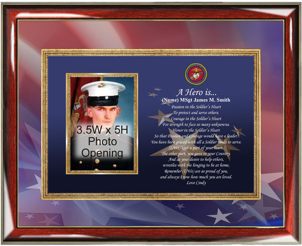 usmc photo frame gift
