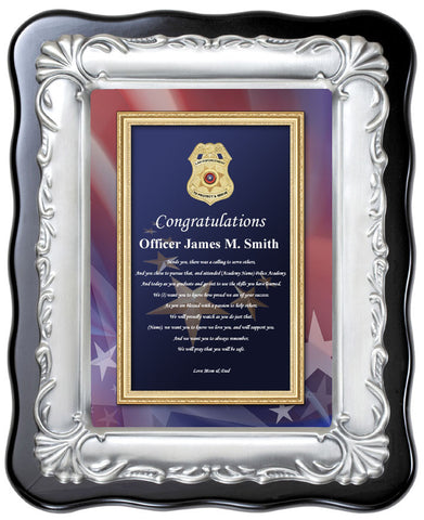 police academy plaque