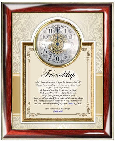 Friendship gift plaque