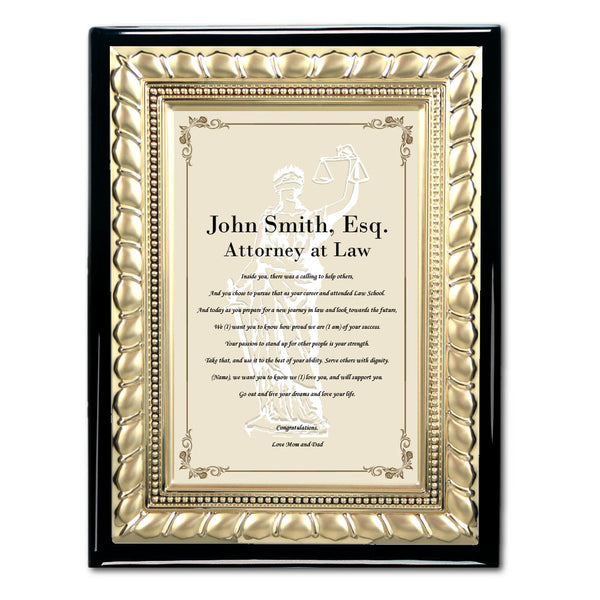 lawyer attorney plaque gift