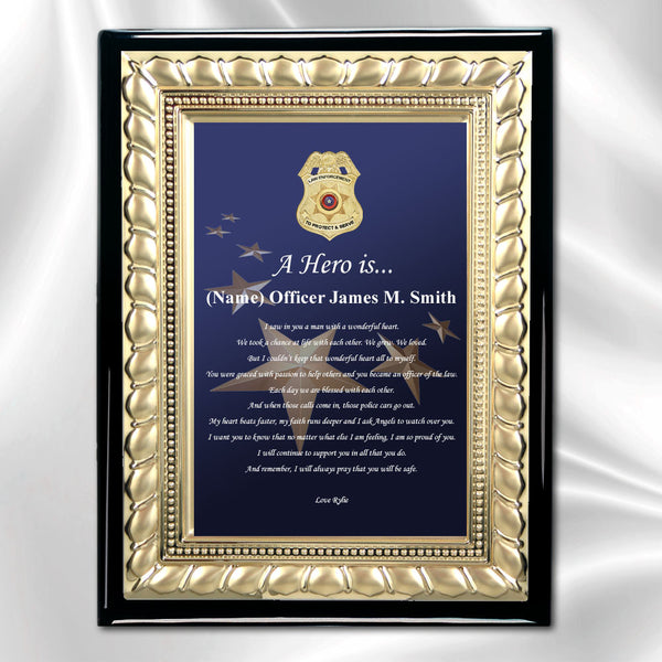 sheriff plaque gift