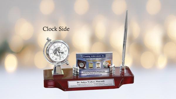 Customize Nameplate Engrave Desk Clock Business Card Pen PharmD Doctor Pharmacy Gift Graduation Graduate Pharm Tech PharmD School Office