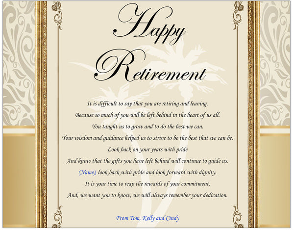 coworker retirement poem