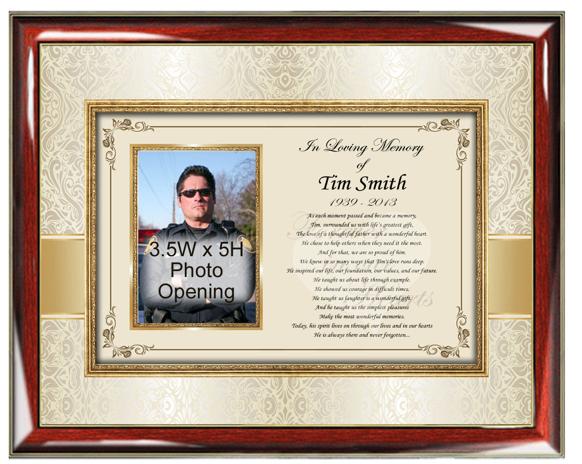 Meorial Frame Personalized Sympathy Gifts In Memory Memorial Picture Frame Photo