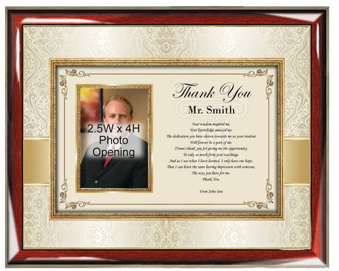 teacher thank you picture frame