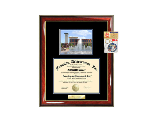 University of Memphis Diploma Frame Large Campus School Personalize Photo Graduate Engrave University Graduation Gift Matted Bachelor Gift