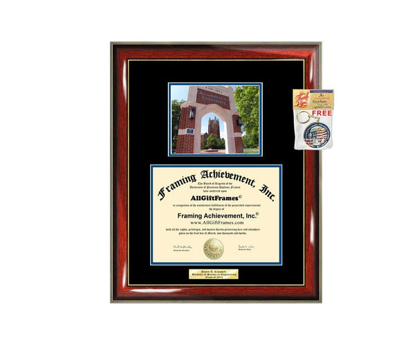 Diploma Frame Oklahoma City University OCU Graduation Gift Idea Engraved Picture Frames Engraving Degree Cheap Graduate Bachelor Masters MBA PHD Doctorate School