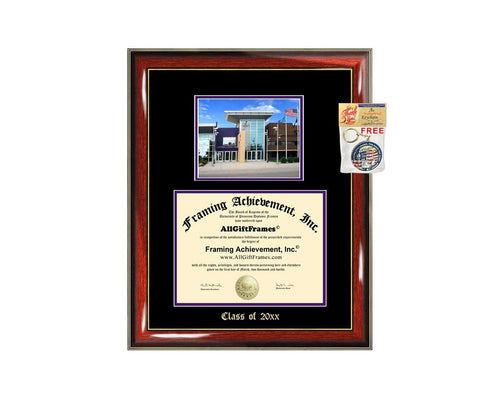 Diploma Frame Big Minnesota State University MNSU Mankato Graduation Gift Case Embossed Picture Frames Engraving Degree Graduate Bachelor Masters MBA PHD Doctorate School