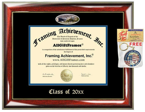 CSUSB Custom Diploma Frames Embossed Best Graduation California State University San Bernardino Degree Frame Double Mat Campus Fisheye Picture Frame Cheap Degree Graduate Gift